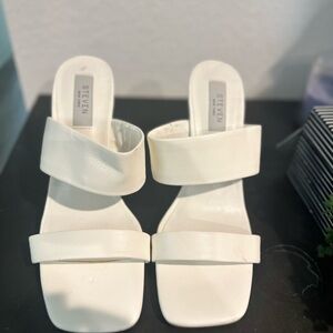 Steven By Steve Madden White Heels Modern Design